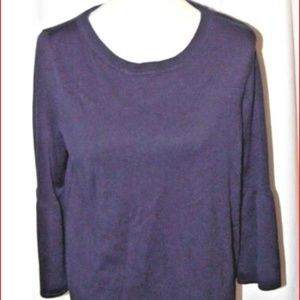 Joseph A Womens Pull Over Bell Sleeve Sweater XL